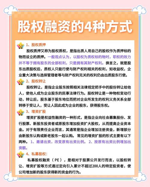 股权融资方式_股票融资_股权质押融资