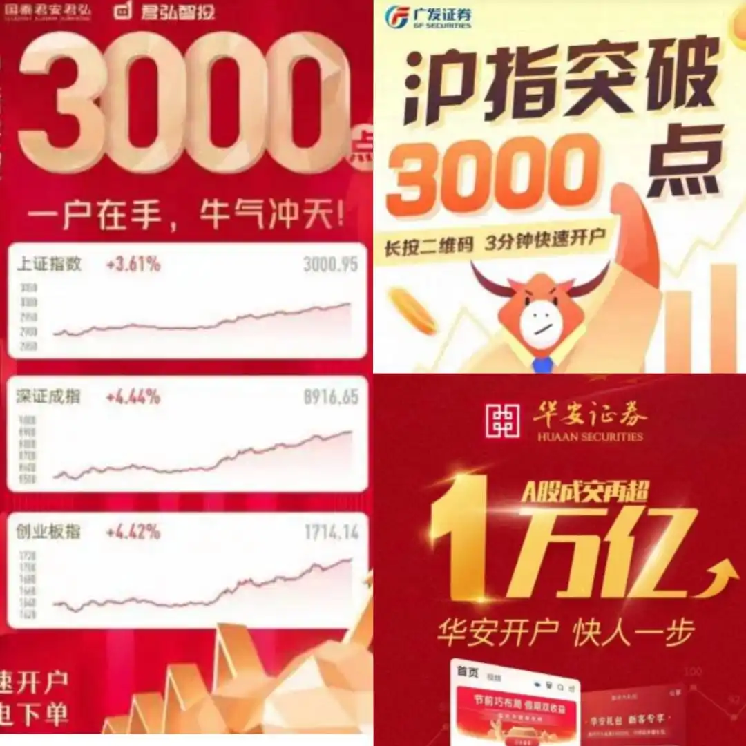 政策礼包促券商营业部忙碌，开户广告频现，客户谨慎情绪缓解？