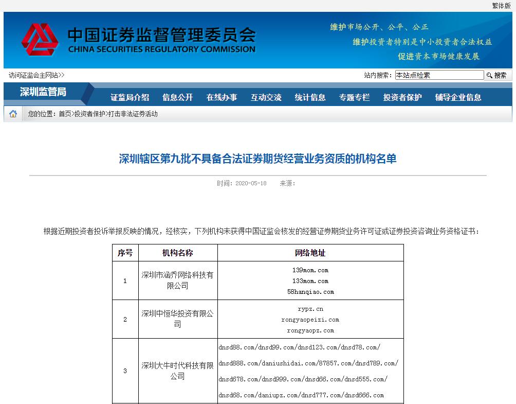 场外配资监管 非法配资黑名单 投资者教育防范非法证券期货_场外配资