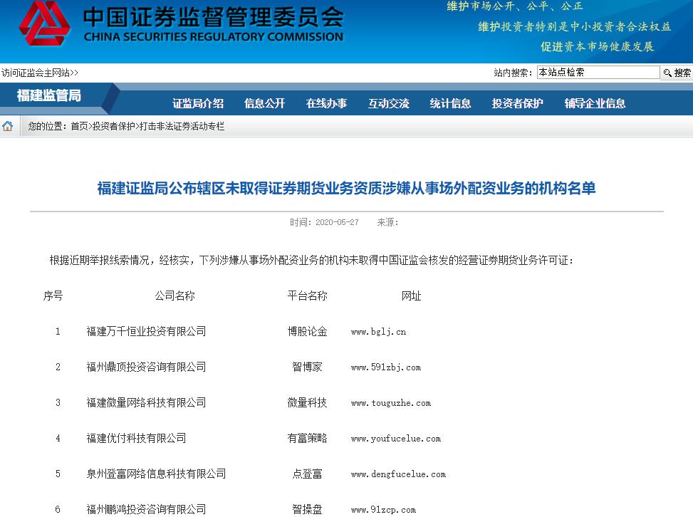 场外配资监管整顿 非法配资黑名单 投资者防范非法配资_证券配资炒股