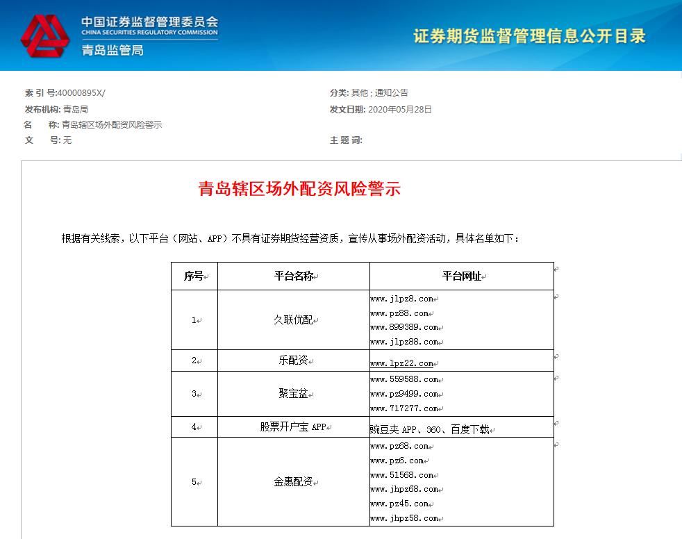 证券配资炒股_场外配资监管整顿 非法配资黑名单 投资者防范非法配资